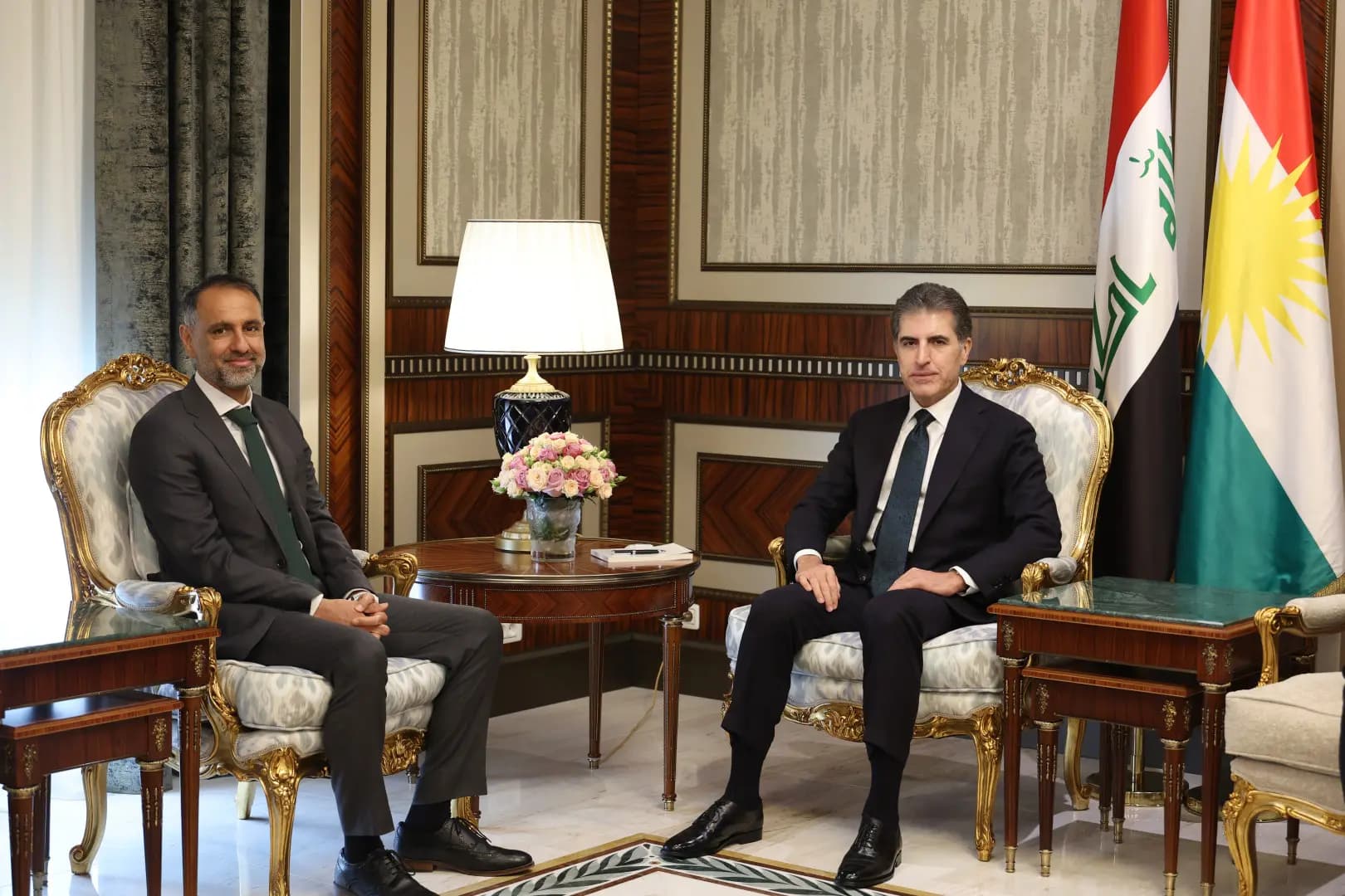نيجيرفان بارزاني وعرفان صديق أكدا استمرار الحوار بين أربيل وبغداد لحل المشكلات العالقة