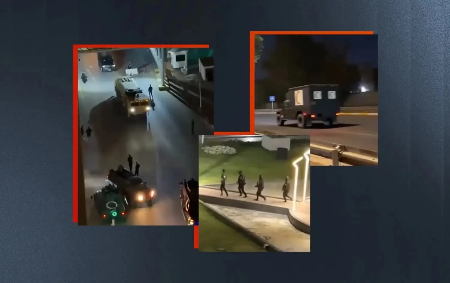 لقطات من مقاطع متداولة للعملية في بغداد