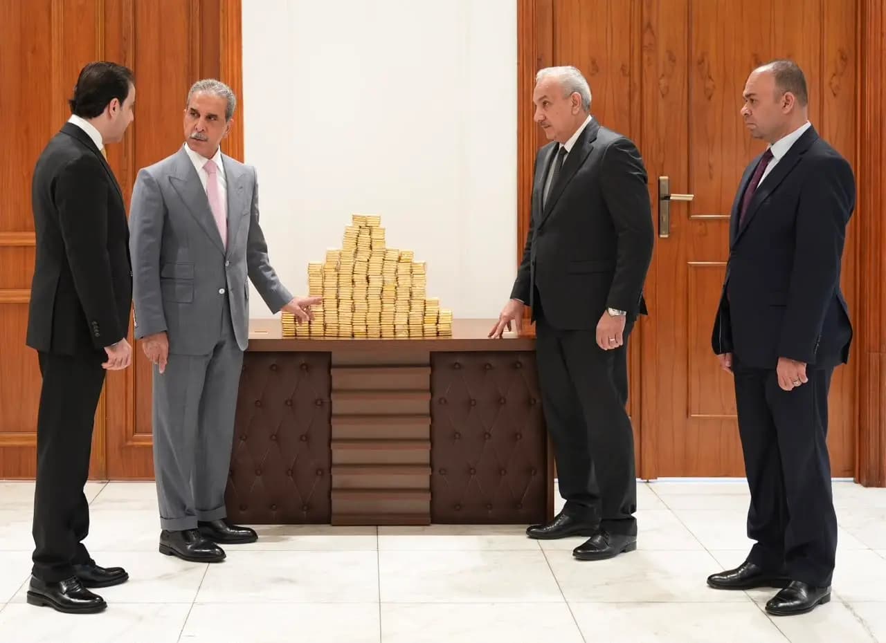 تنسيق بين أربيل وبغداد يطيح بـ"فاسدين".. إقليم كوردستان يسلم الحكومة الاتحادية 358 كغم من الذهب المضبوط