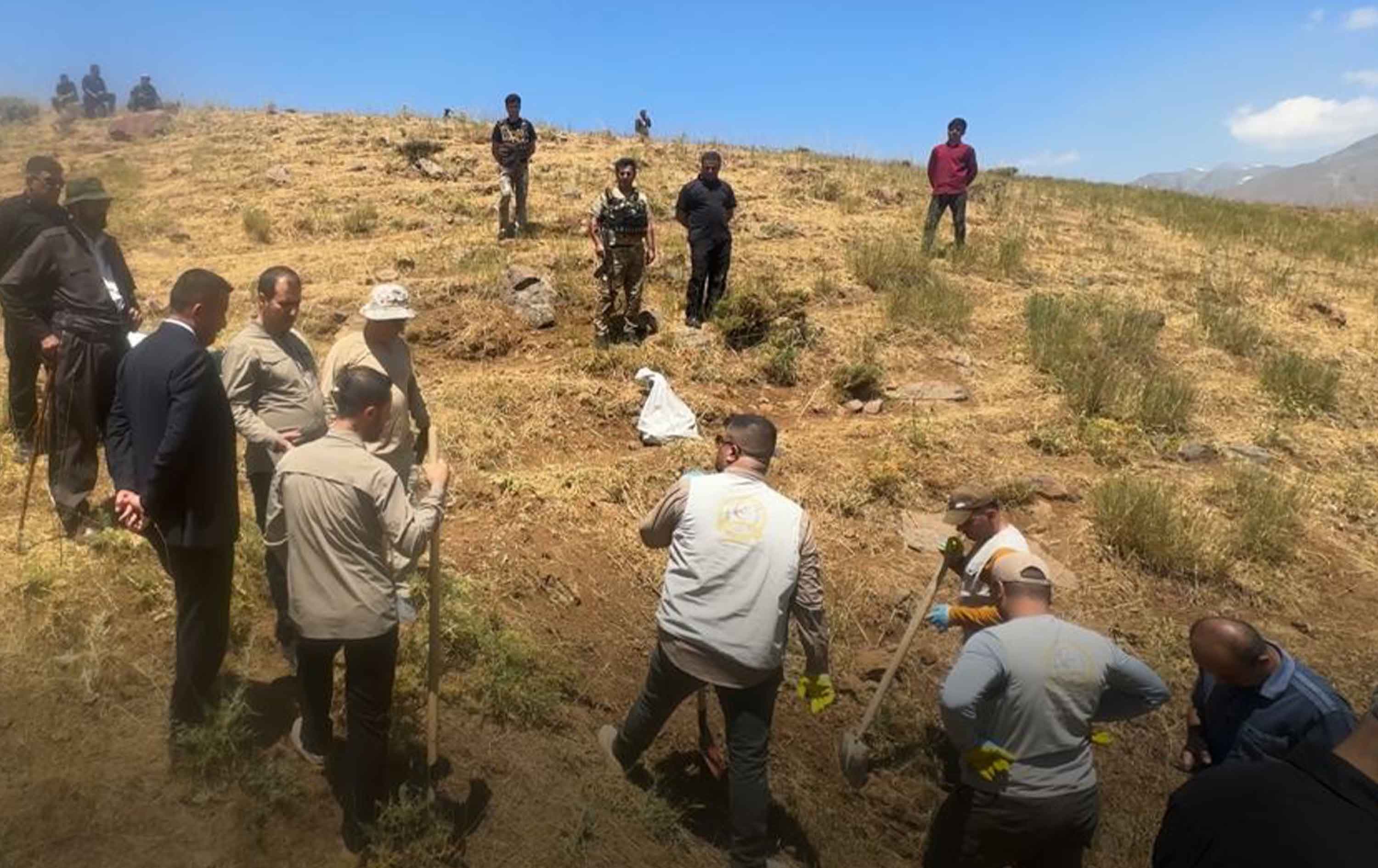 انتشال رفات 3 جنود عراقيين من ضحايا الحرب العراقية الإيرانية في أربيل