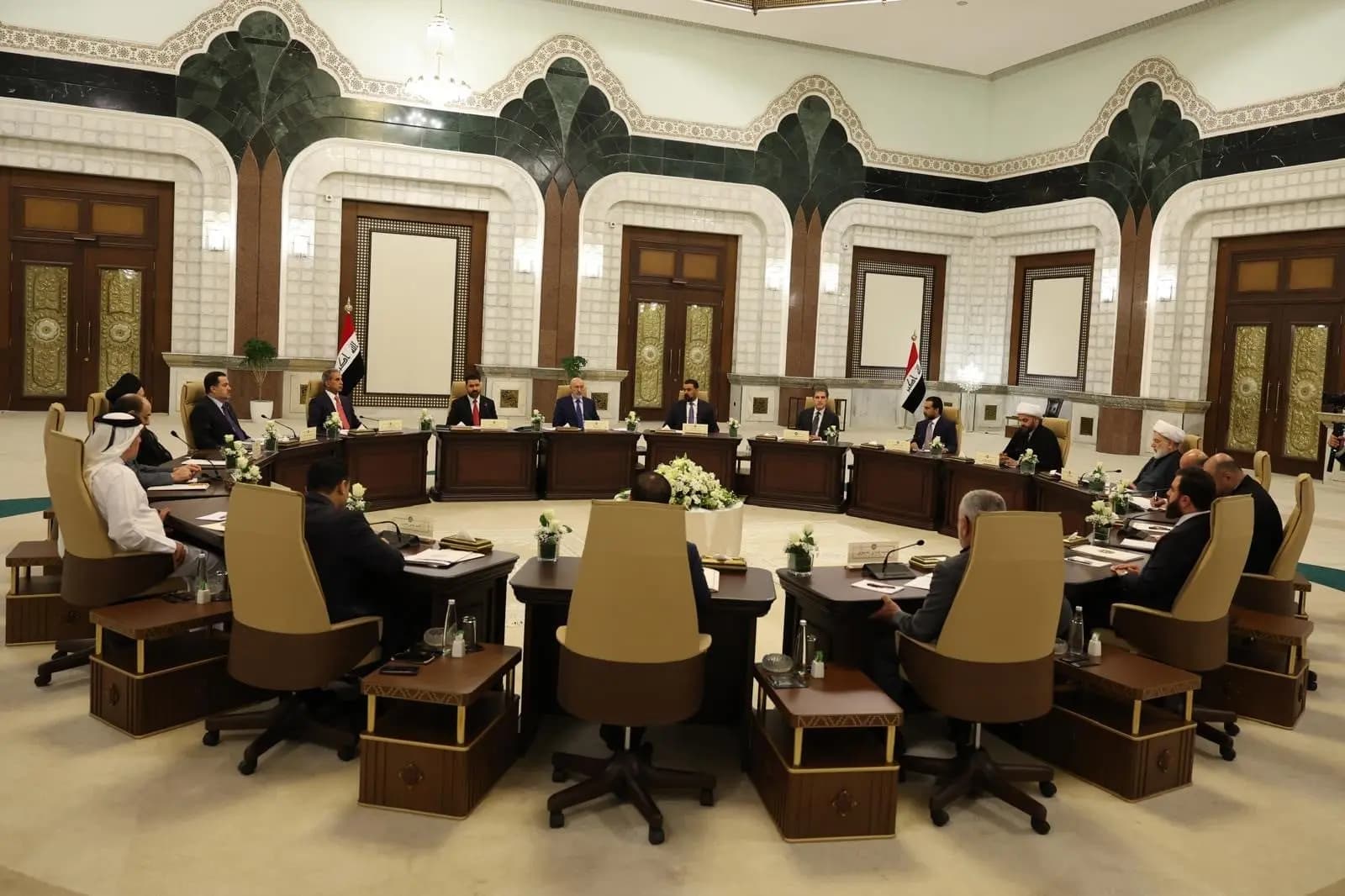مشاركة رئيس إقليم كوردستان، نيجيرفان بارزاني، في اجتماع سابق لائتلاف إدارة الدولة