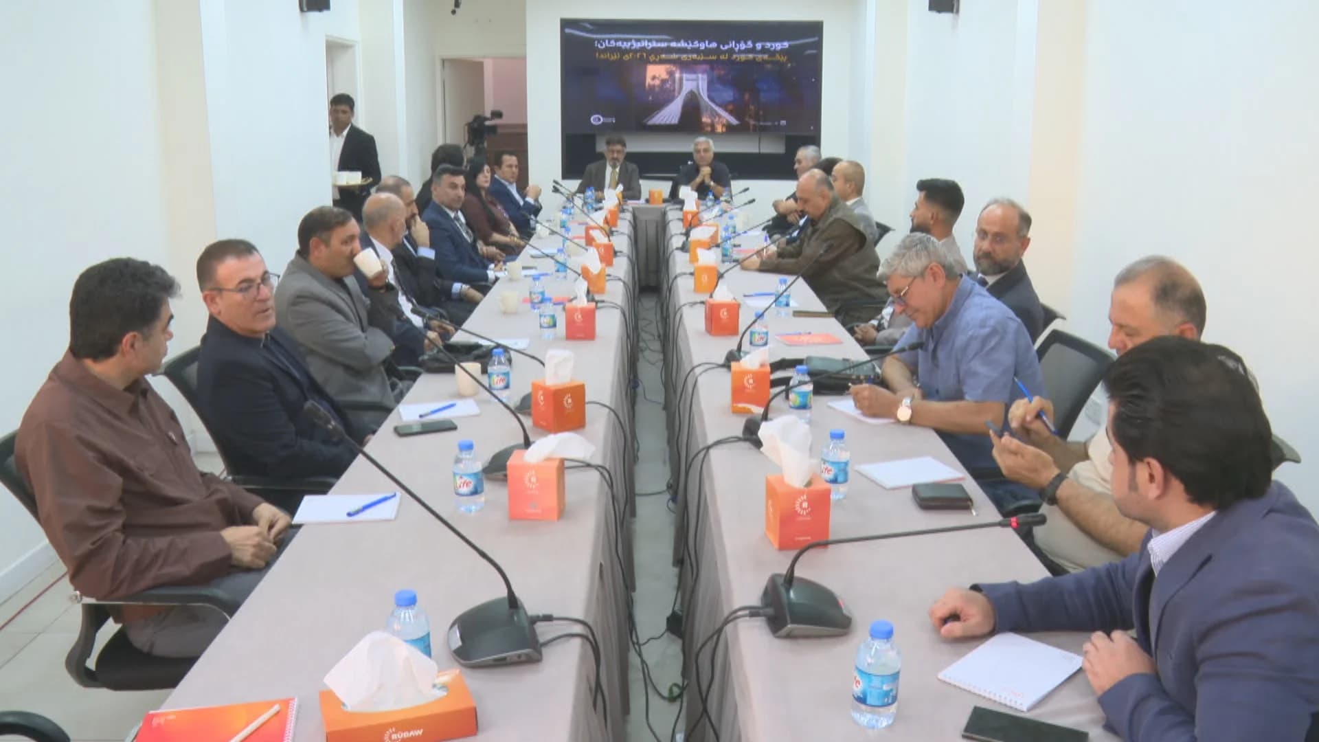 جانب من الندوة في مركز رووداو للدراسات