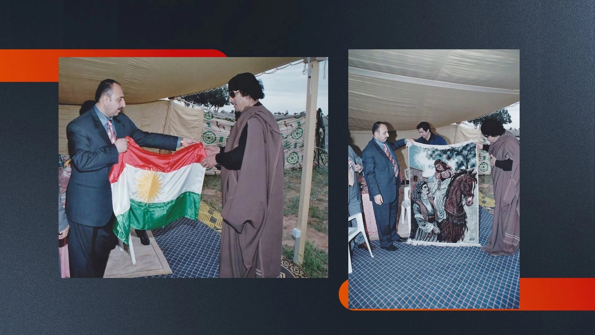 لقاء معمر القذافي مع غفور مخموري
