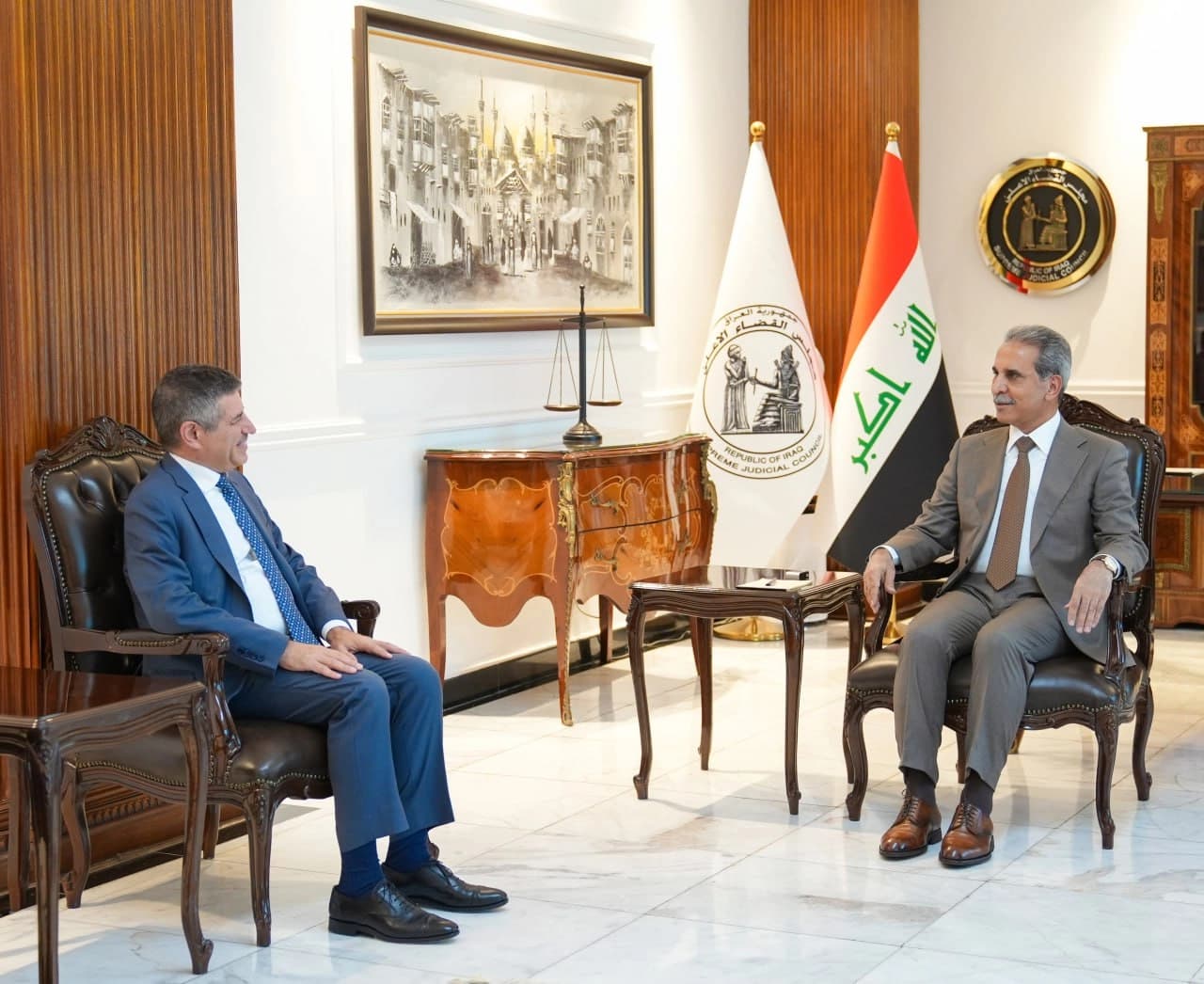 زيدان يبحث مع فاجن خطة حصر السلاح